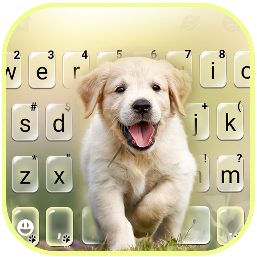 Labrador Puppy Keyboard Backgr logo