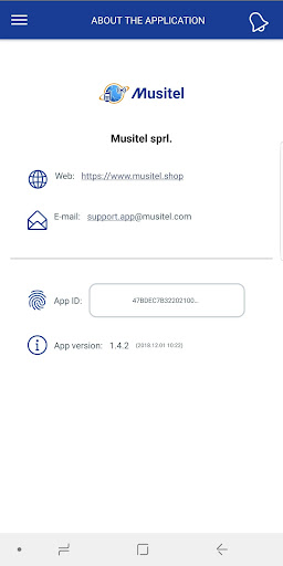 Android application MUSITEL Alarm Transmitter screenshort