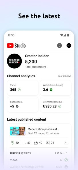 YouTube Studio 22.32.100 APK + Mod (Unlimited money) for Android