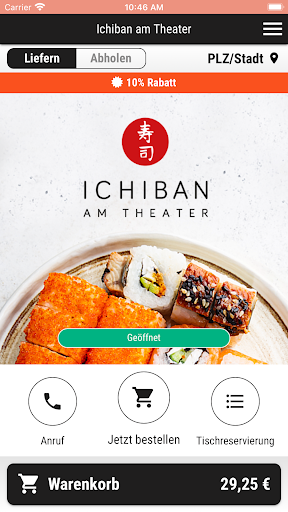 Android application Ichiban Sushi Japanisch screenshort