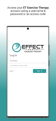 Android application ET Exercise Therapy screenshort