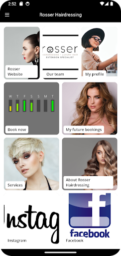 Android application Rosser Hairdressing screenshort