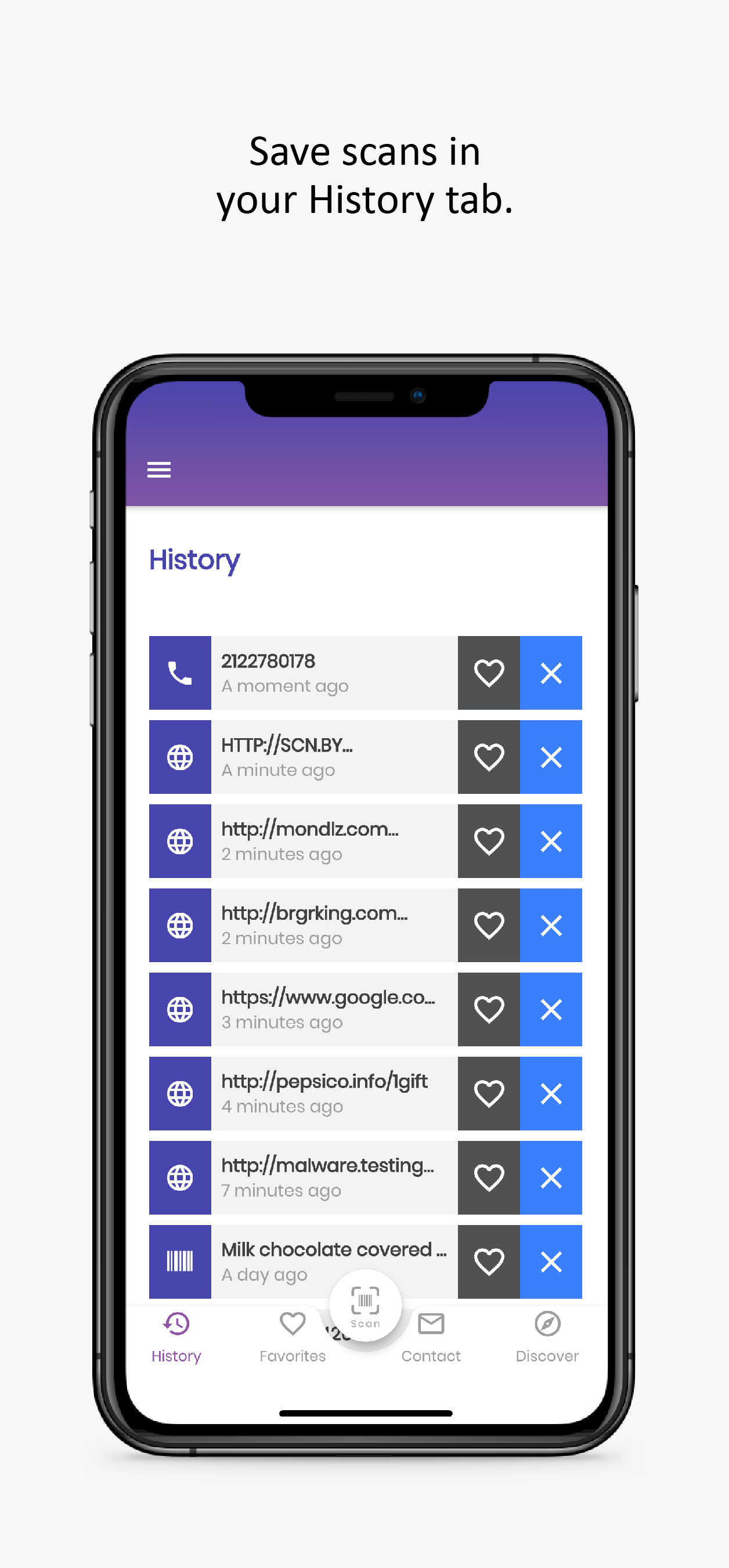 Android application ScanLife Barcode & QR Reader screenshort