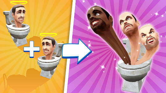 Merge Battle: Toilet Monster