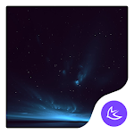 Cover Image of Скачать Стильная тема Quiet Starry Night Sky-APUS Launcher  APK