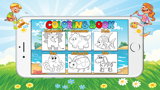 Páginas para colorir crianças