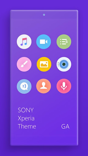 Theme XPERIA ON| Be Purple Screen 2