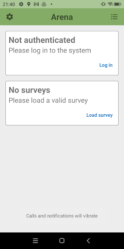 Android application OpenForis Arena Mobile screenshort