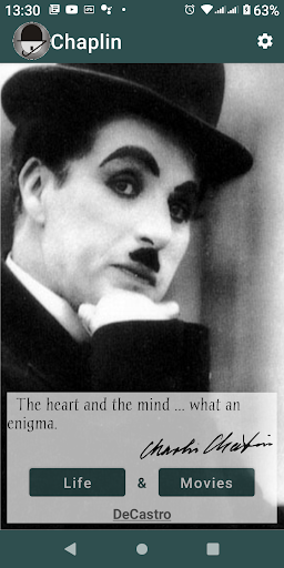 Android application Charlie Chaplin - Life and Wor screenshort