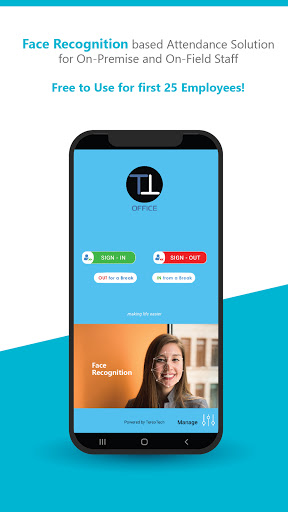 Android application Face ID Attendance + Payroll screenshort