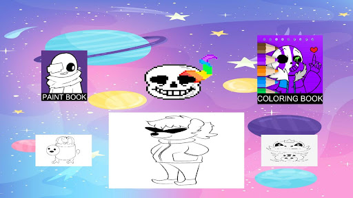 Sans Coloring under Game tale