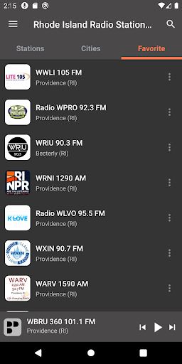 Rhode Island Radio Stations Screen 3