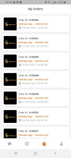 Android application Raala Deliver screenshort