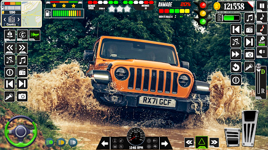 SUV 4x4 Jeep Offroad Driving