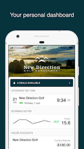Android application New Direction Golf Management screenshort