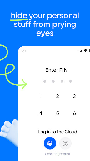 Screenshot of Cloud: Video, photo storage