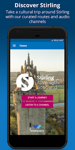Android application Explore Stirling screenshort