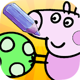 Coloring Game of Poppy Pig icon