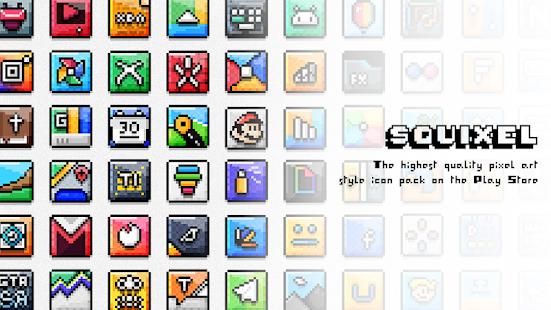 Squixel - Icon Pack Captura de pantalla