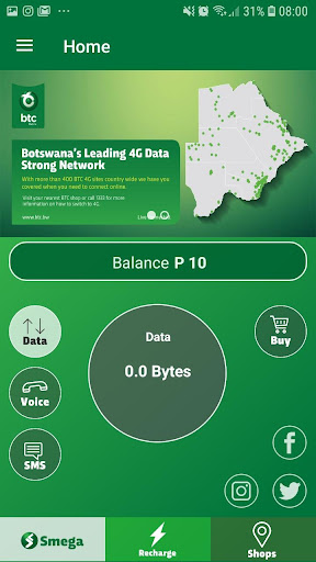 Android application BTC Mobile App screenshort