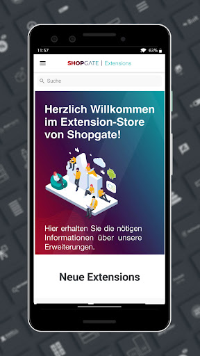 Android application Shopgate Extension Store screenshort