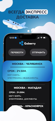 Гоубери: доставка попутчиками Screen 2
