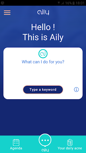 Android application Aily screenshort