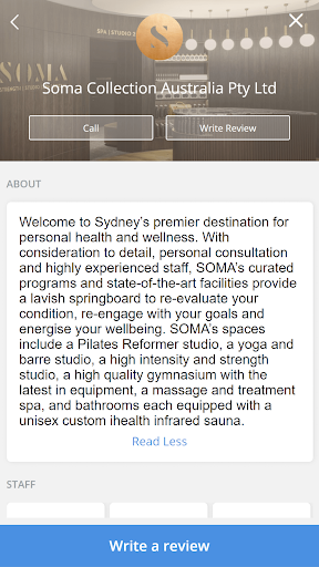Soma Health Club Screen 2