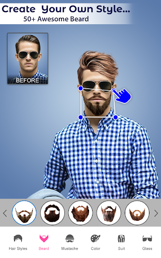 Man Photo Editor - Hair Style Screen 2