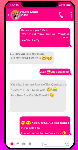 Kaycee Rachel Fake Call Videos and Chat Simulator