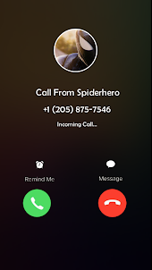 Call Spider Game Fake Call Man