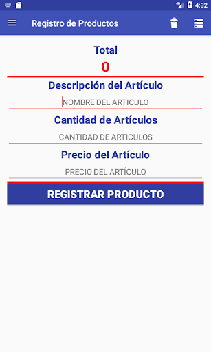 Registro de Productos Supermer