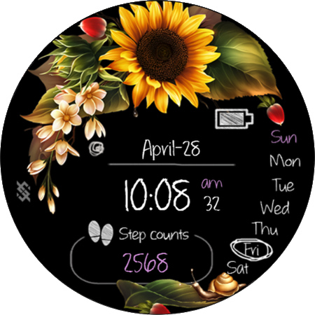 BFF51-Blackboard Art Sunflower screenshot 19