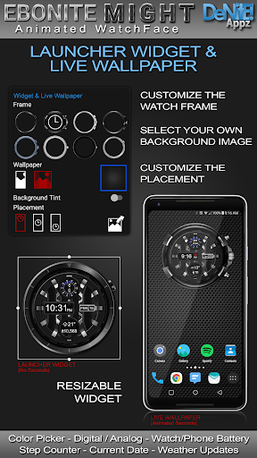 Ebonite Might HD Watch Face Screen 2