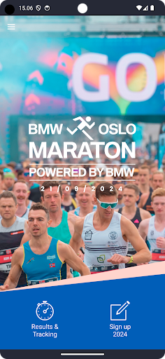 Android application BMW Oslo Maraton screenshort
