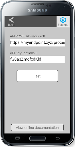 Barcode To API Screen 2