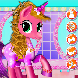 Gambar ikon Perawatan Kuda Pony Unicorn