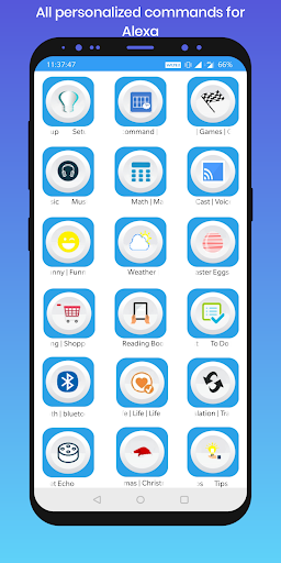 Android application Commands for Alexa screenshort