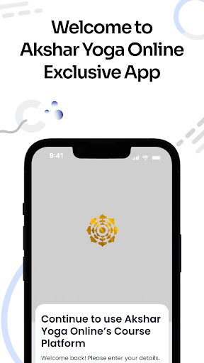 Android application Akshar Yoga Online screenshort