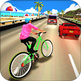 Beach Bicycle Traffic Rider 3D icon