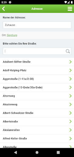RSAG-App Screen 2
