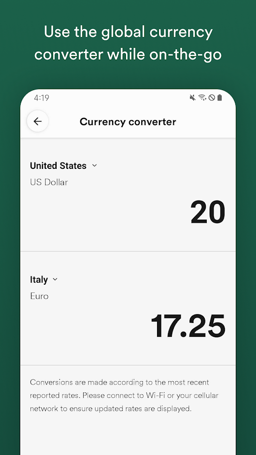 Android application EF Go Ahead Tours screenshot