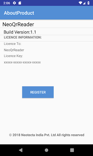NeoQrReader Screen 3