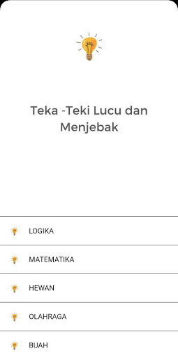 Android application Teka Teki Lucu dan Menjebak screenshort