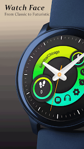 Hybrid Simple Green Watch Face