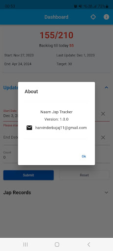 Naam Jap Tracker Screen 3