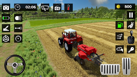 村のトラクター農業ゲーム