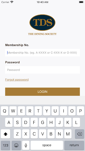 Android application The Dining Society screenshort