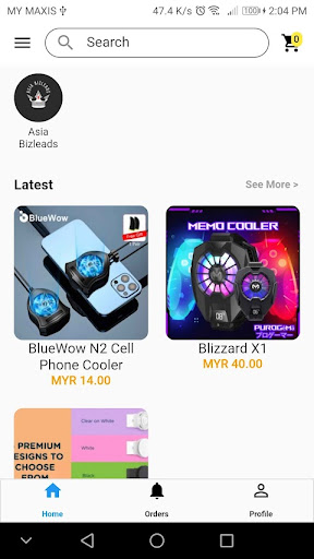 Android application Asia Bizleads screenshort