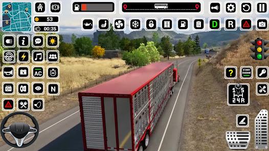 Captura de Pantalla 5 American Truck Driving Game 3D android